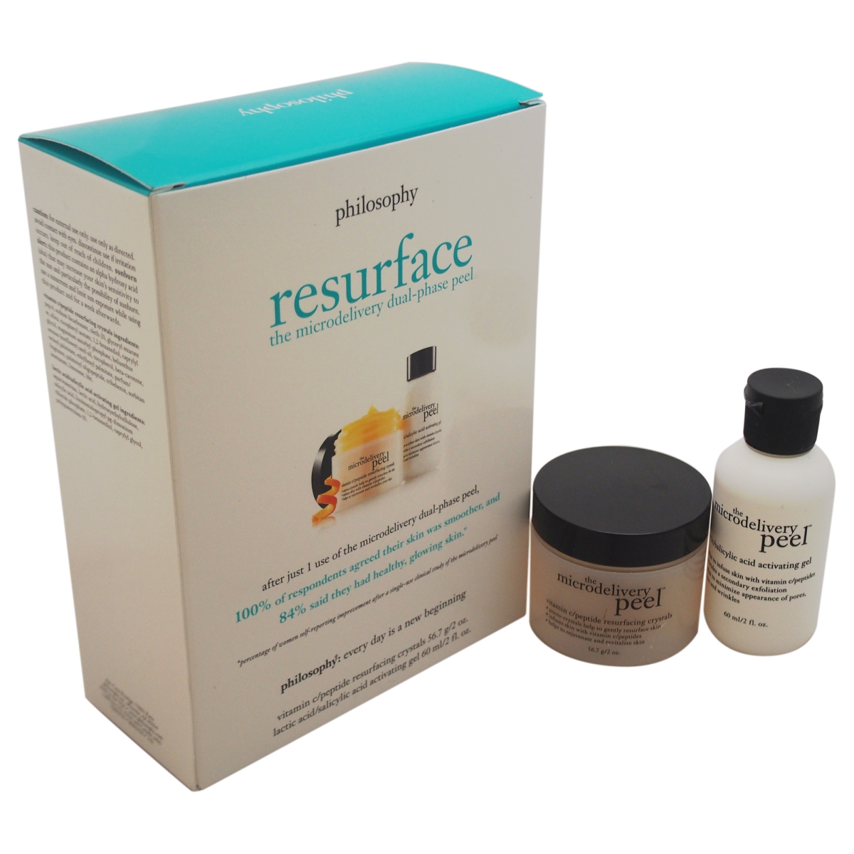 W-SC-2689 The Microdelivery In-Home Vitamin C Peptide Peel Kit for Women - 2 Piece