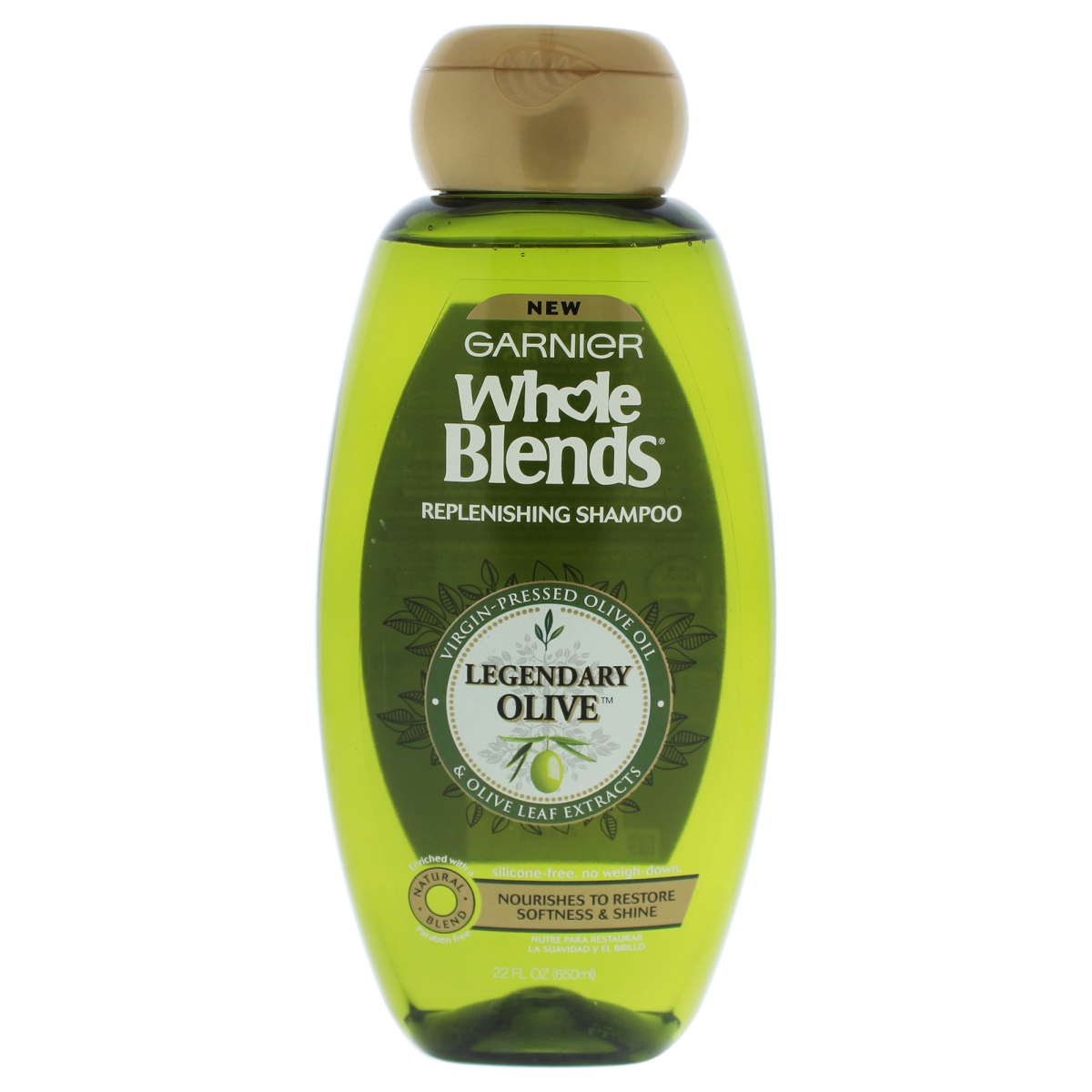 Garnier U-hc-11956 Whole Blends 22 Oz Legendary Olive Replenishing Shampoo For Unisex
