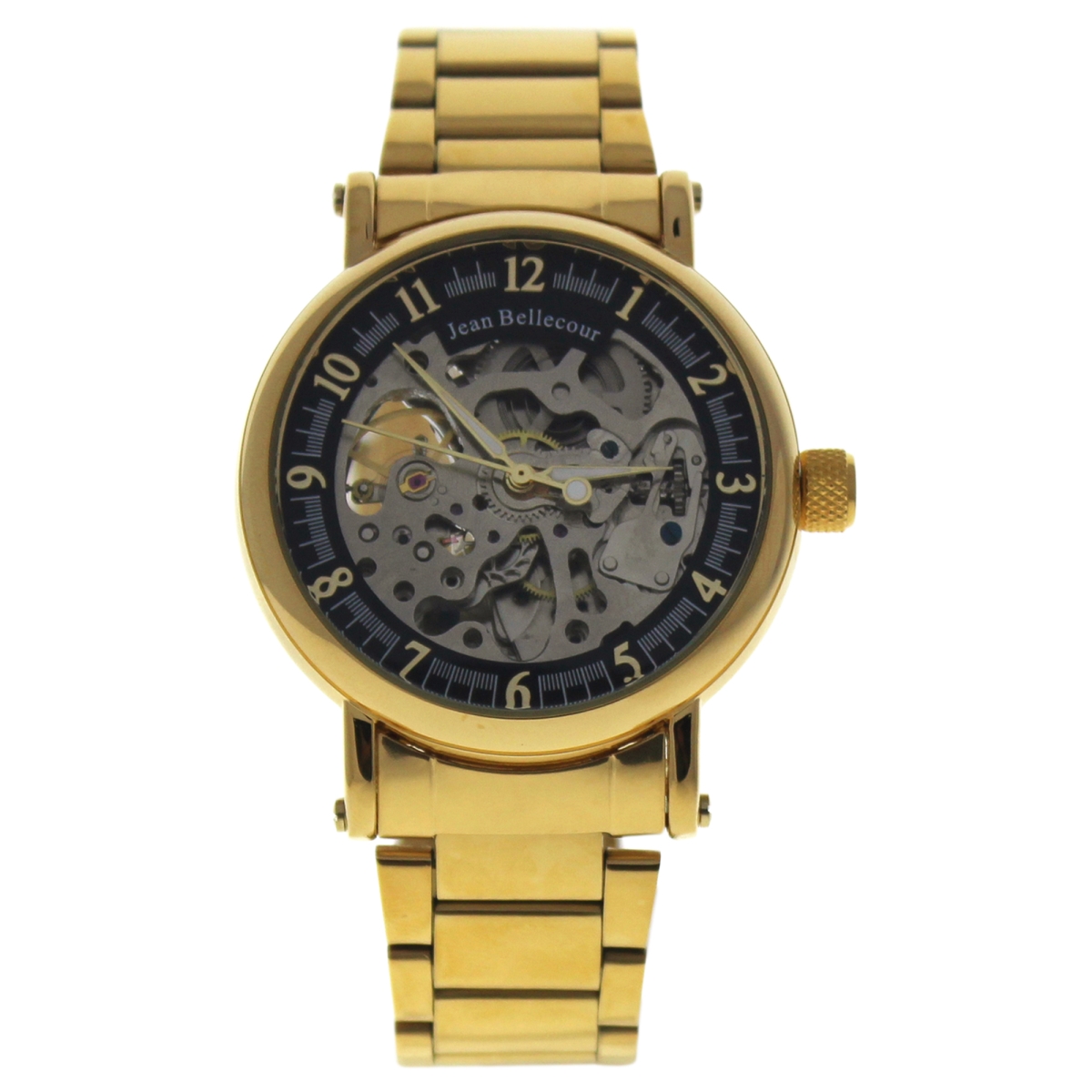M-wat-1346 Gold Stainless Steel Bracelet Watch For Men - Reds28
