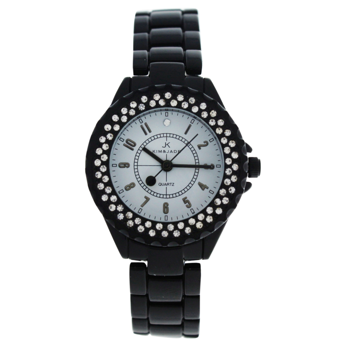 W-wat-1527 Black Stainless Steel Bracelet Watch For Women - 2033l-bw