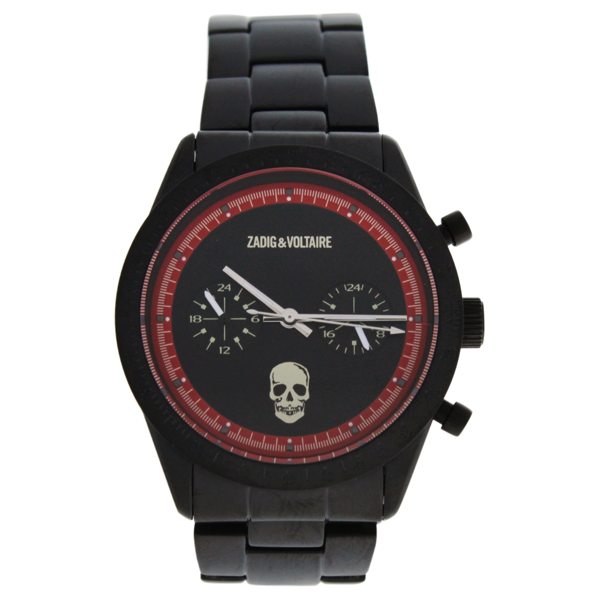 U-wat-1057 Zvm123 Black Stainless Steel Bracelet Watch For Unisex