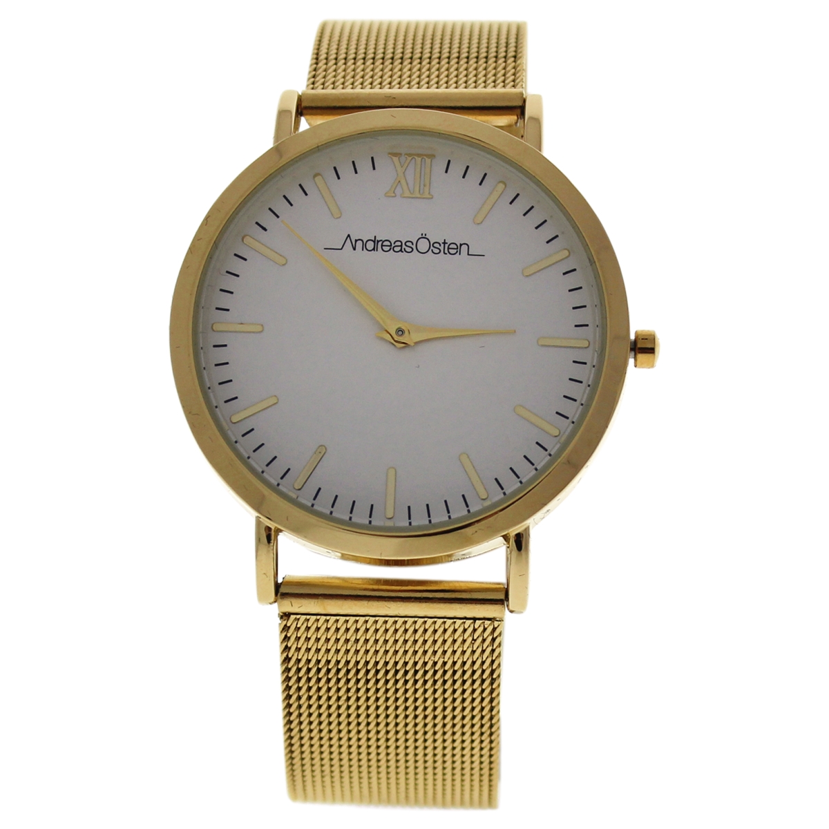 W-wat-1483 Distrig Gold Stainless Steel Mesh Bracelet Watch For Women, Ao-130