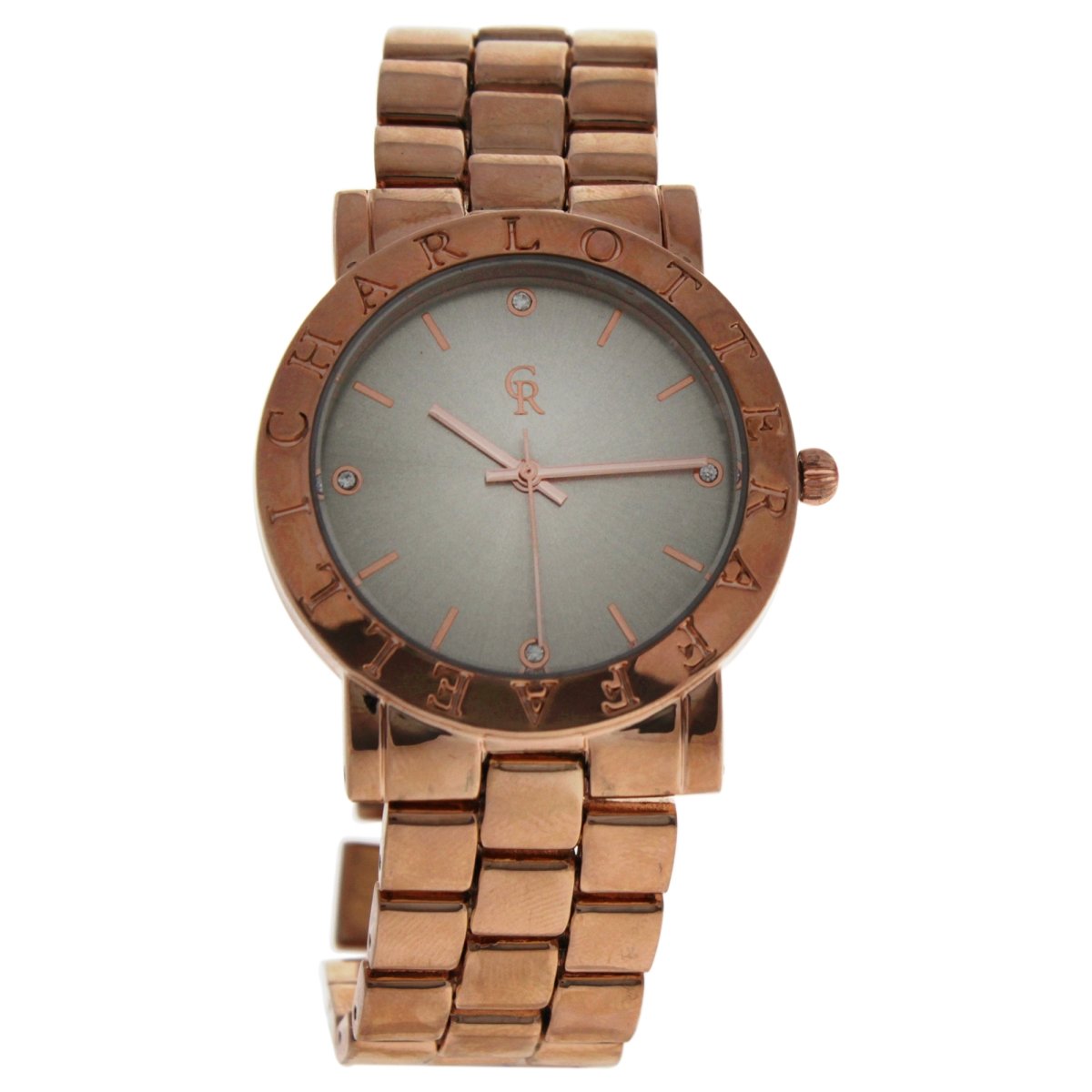 W-wat-1444 Rose Gold Stainless Steel Bracelet Watch For Women - Crm002