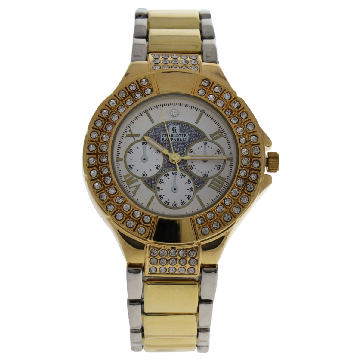 W-wat-1445 Gold & Silver Gold Stainless Steel Bracelet Watch For Women - Crm003