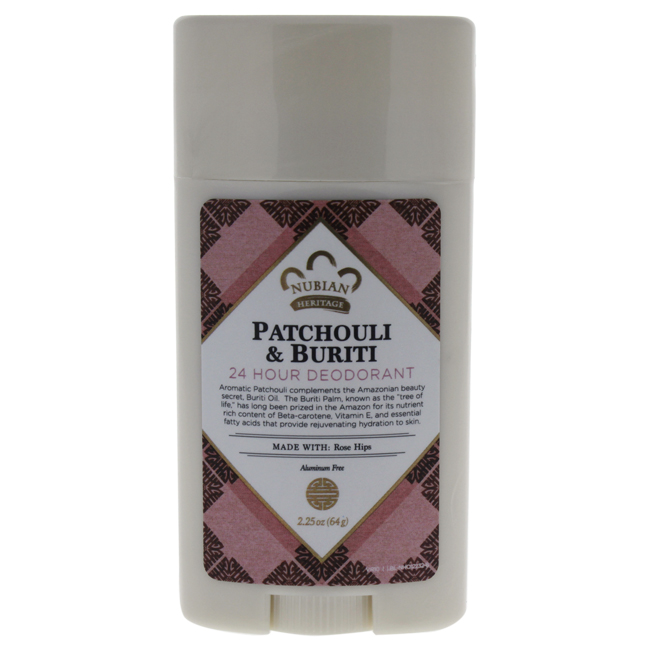 Patchouli & Buriti 24 Hour Deodorant Stick For Unisex - 2.25 Oz