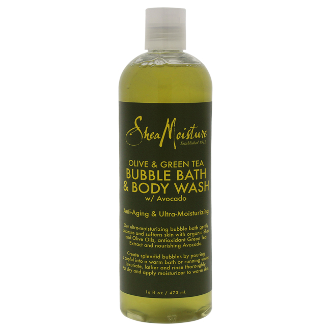 U-bb-2736 Olive & Green Tea Bubble Bath Body Wash Anti-aging & Ultra-moisturzing For Unisex - 16 Oz