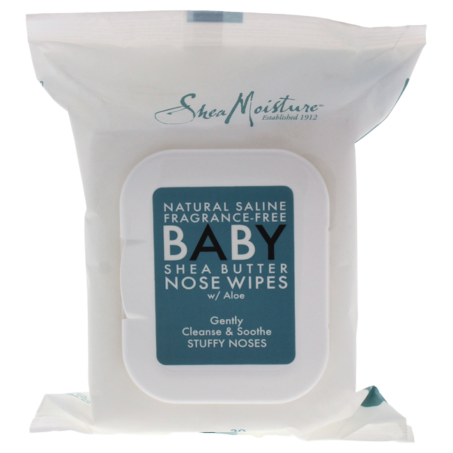 K-bb-1107 Natural Saline Fragrance-free Baby Shea Butter Nose Wipes For Kids - 30 Piece