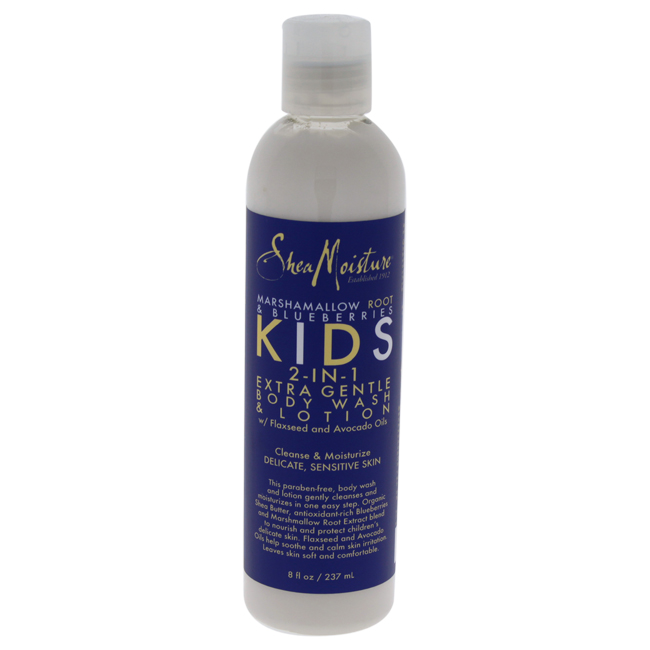 U-bb-2819 Marshmallow Root & Blueberries Kids 2-in-1 Extra Gentle Body Wash & Lotion For Unisex - 8 Oz