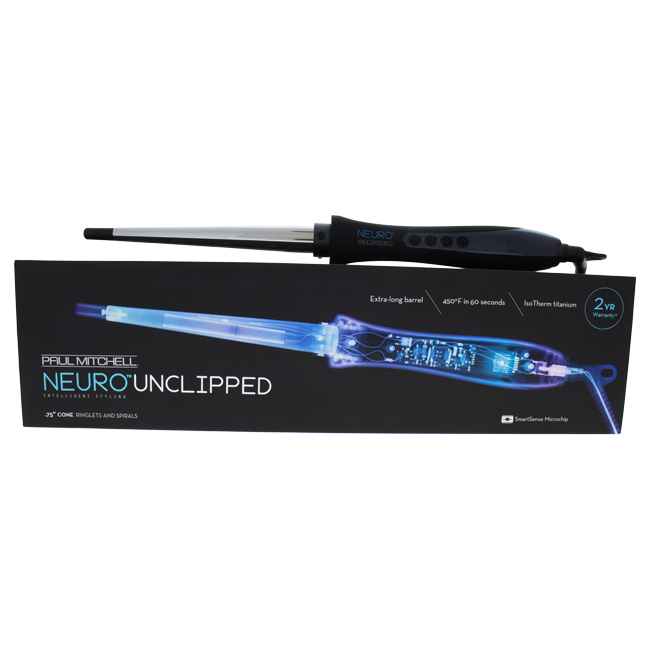 U-hc-12745 0.75 In. Neuro Unclipped Curling Iron - Model No.nsscna, Black & Silver