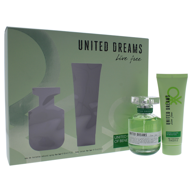 W-gs-4408 Womens United Dreams Live Free Gift Set, 2 Piece