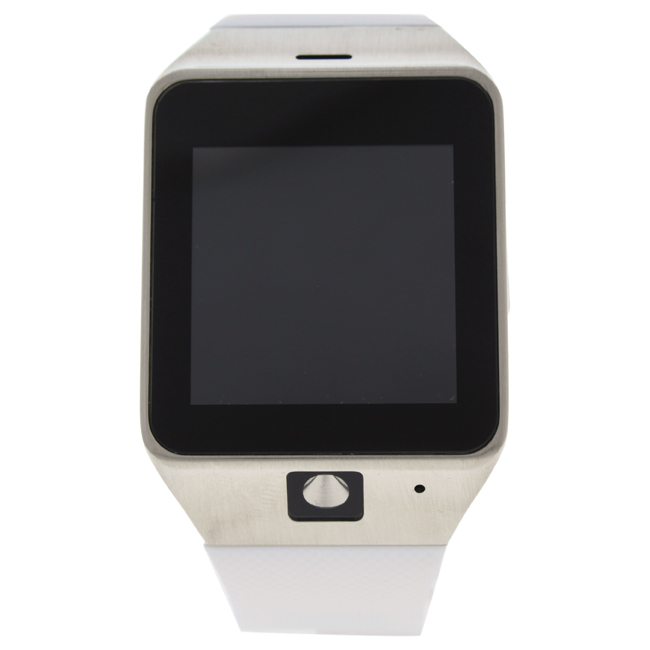 M-wat-1360 Ek-d2 Montre Connectee Silver & White Silicone Strap Smart Watch For Men