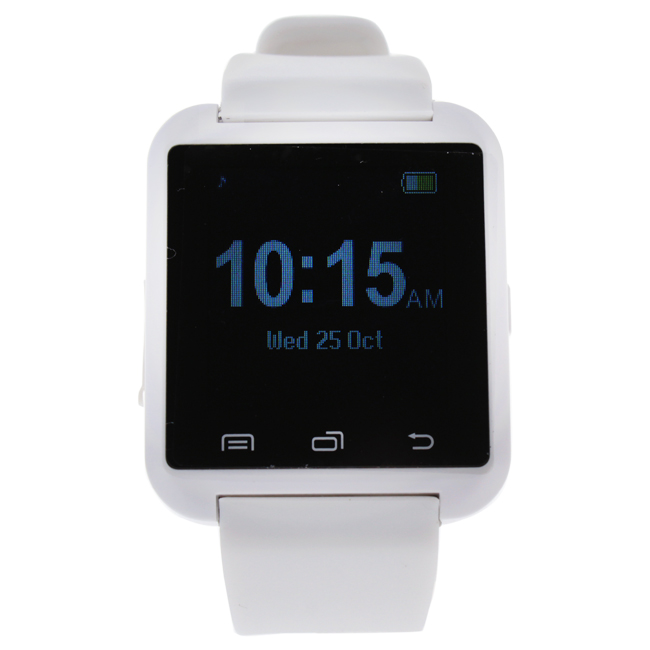 M-wat-1354 Ek-a1 Montre Connectee White Silicone Strap Smart Watch For Men