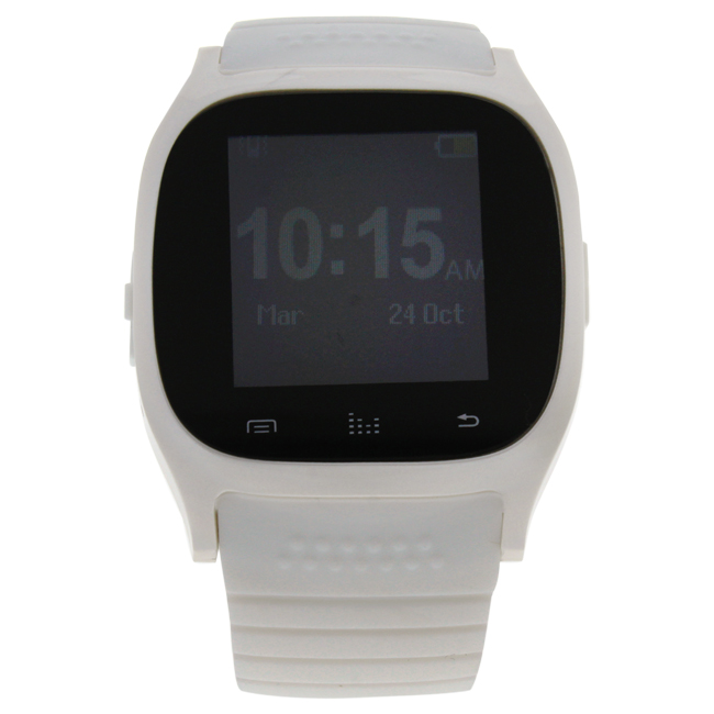 M-wat-1356 Ek-b1 Montre Connectee White Silicone Strap Smart Watch For Men