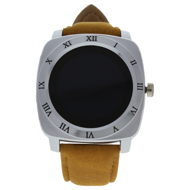 U-wat-1068 Ek-f1 Montre Connectee Yellow Leather Strap Smart Watch