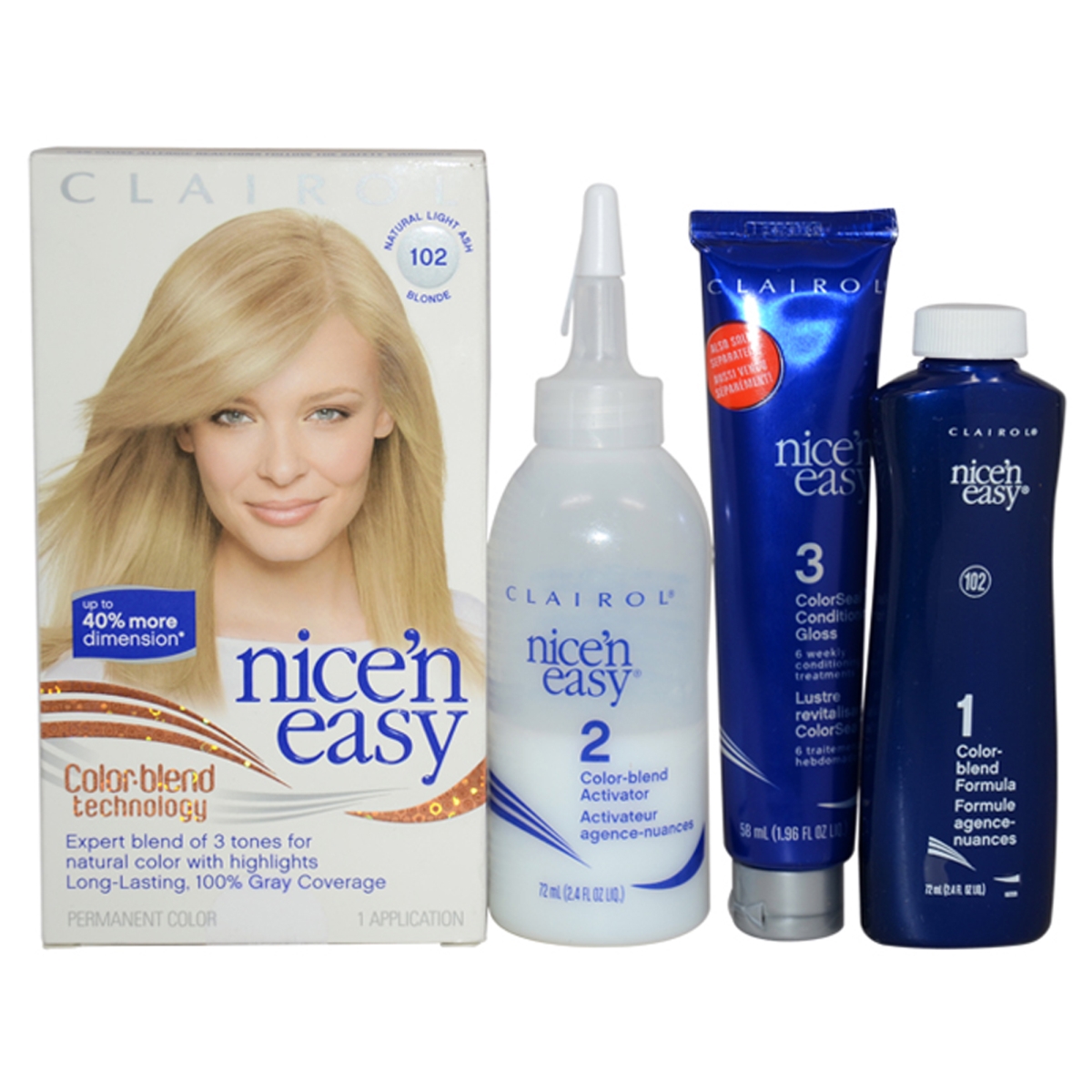 W-hc-1222 Nice N Easy Permanent Hair Color For Women - 9a102 Natural Light Ash Blonde
