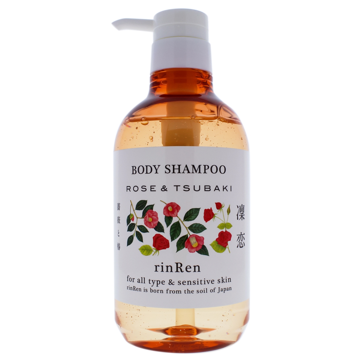 I0088309 Body Rose & Tsubaki Shampoo For Unisex - 16.9 Oz