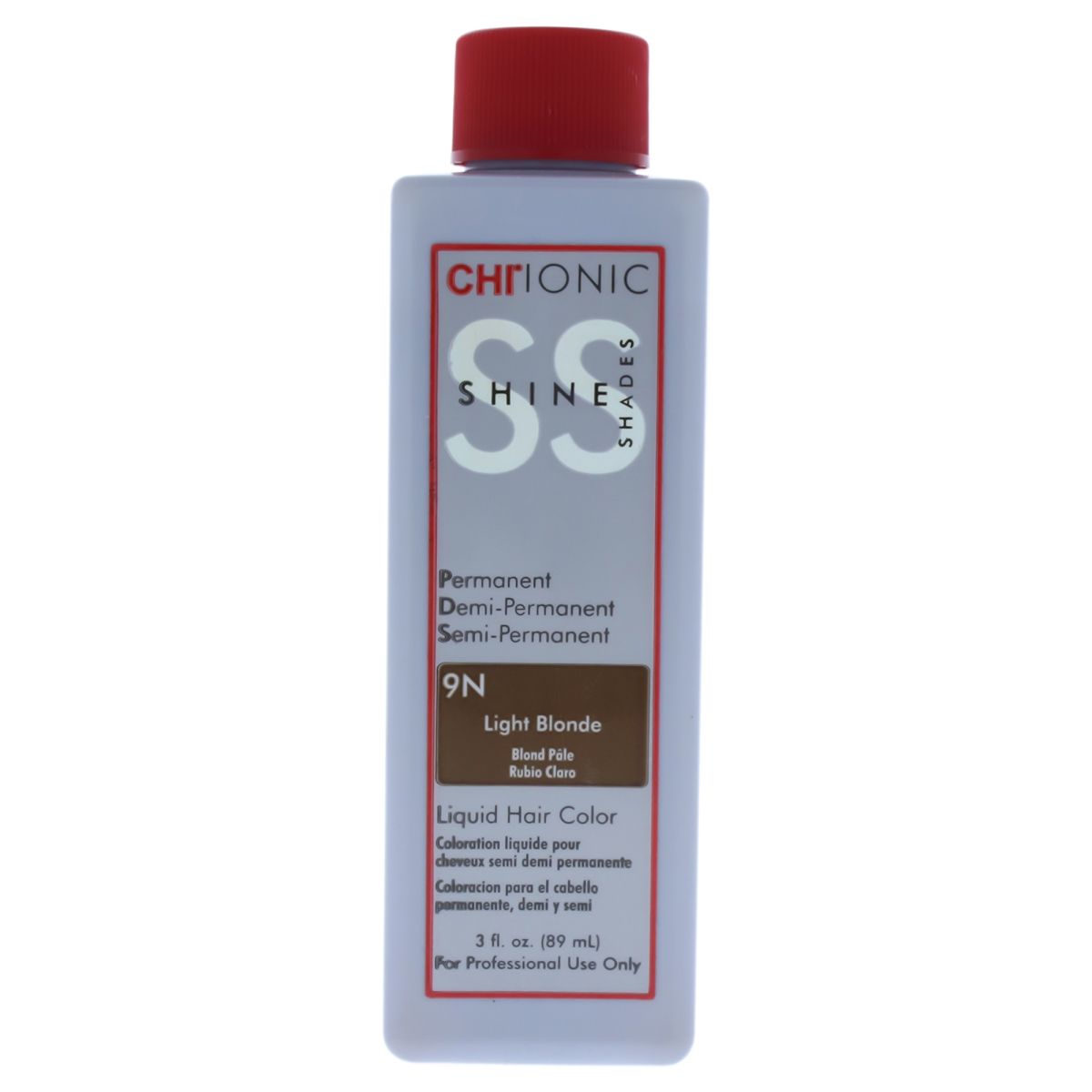I0084054 Ionic Shine Shades Liquid Hair Color For Unisex - 9n Light Blonde - 3 Oz