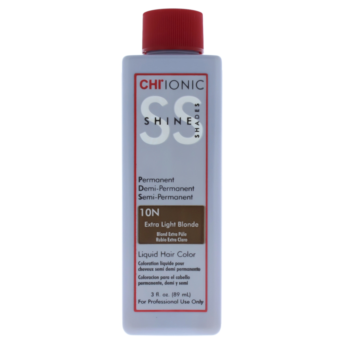 I0083999 Ionic Shine Shades Liquid Hair Color For Unisex - 10n Extra Light Blonde - 3 Oz