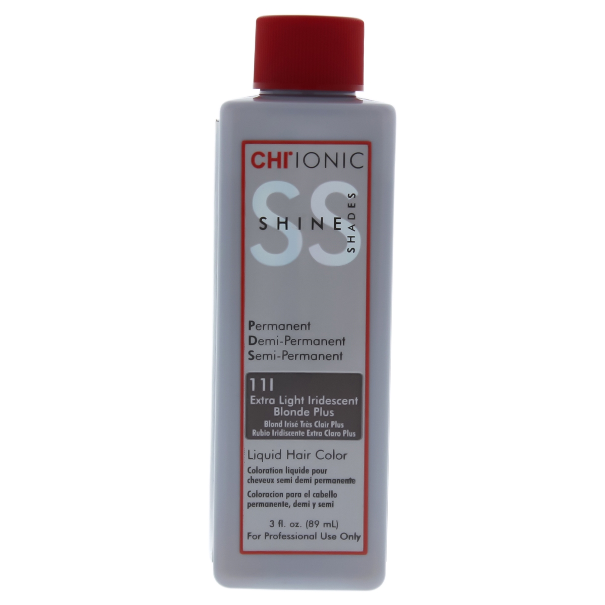 I0084002 Ionic Shine Shades Liquid Hair Color For Unisex - 11i Extra Light Iridescent Blonde Plus - 3 Oz