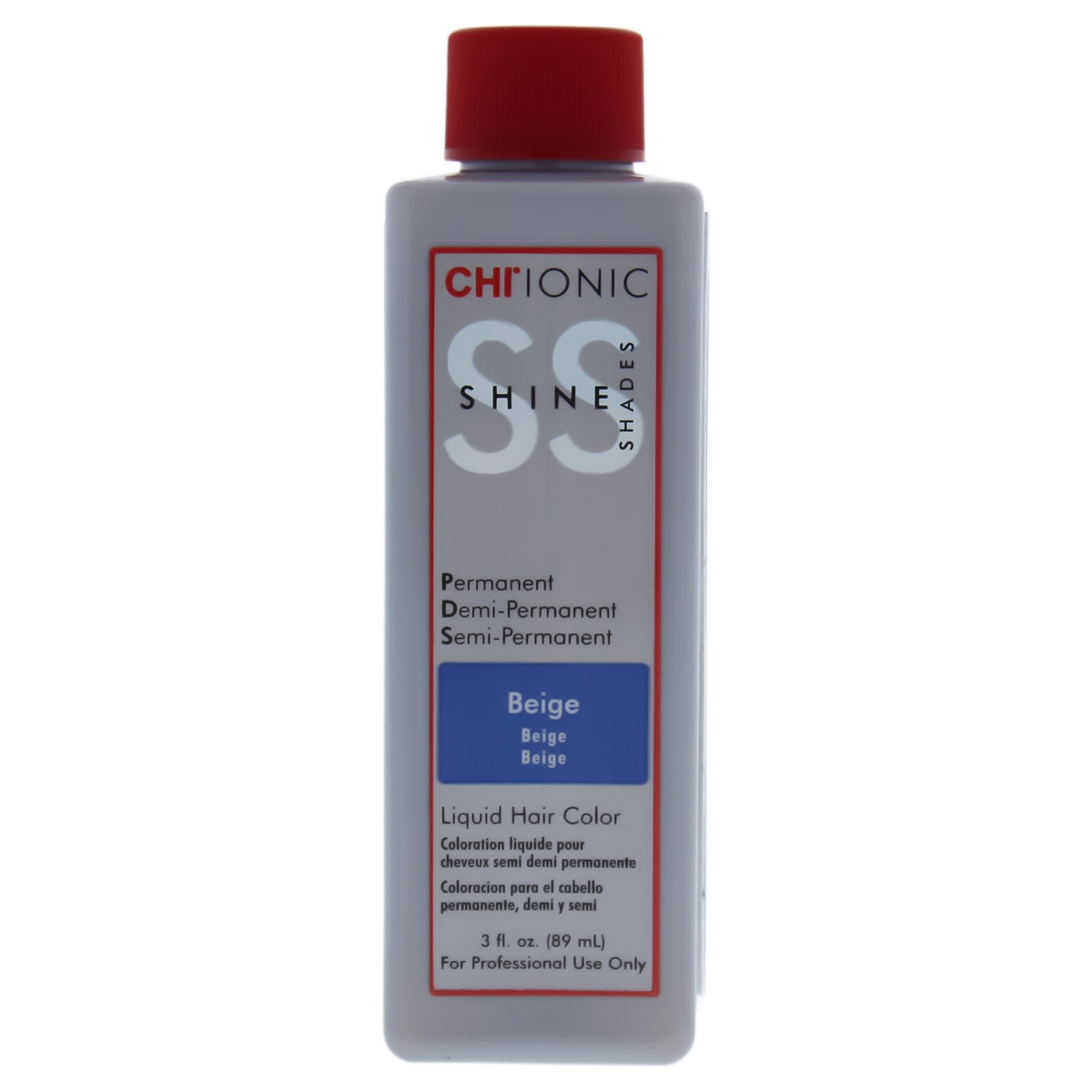 I0084057 Ionic Shine Shades Liquid Hair Color For Unisex - Beige - 3 Oz