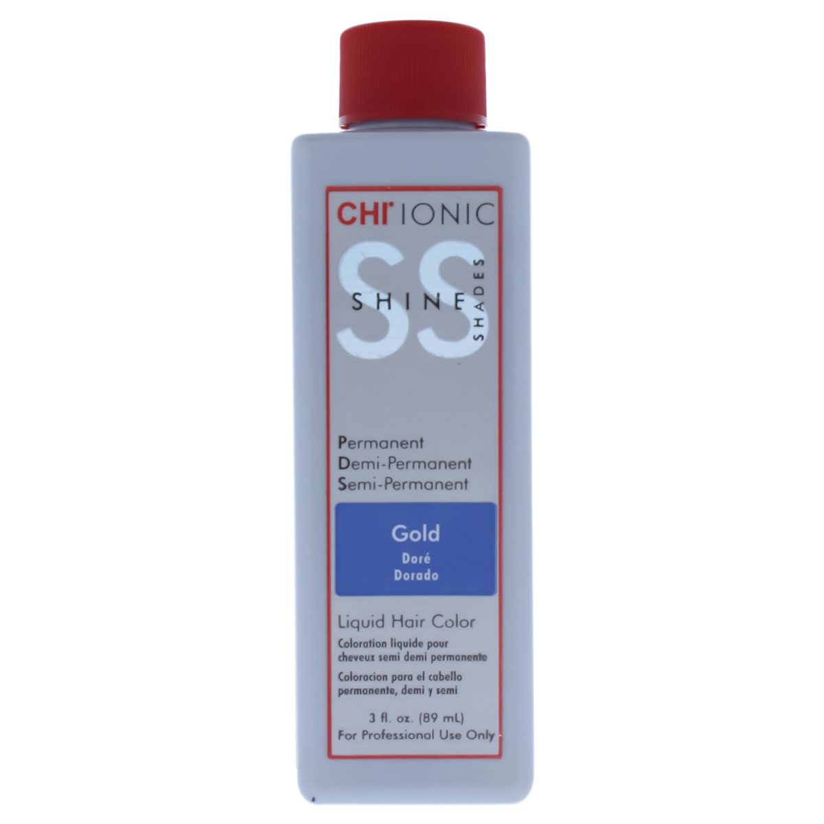 I0084061 Ionic Shine Shades Liquid Hair Color For Unisex - Gold - 3 Oz