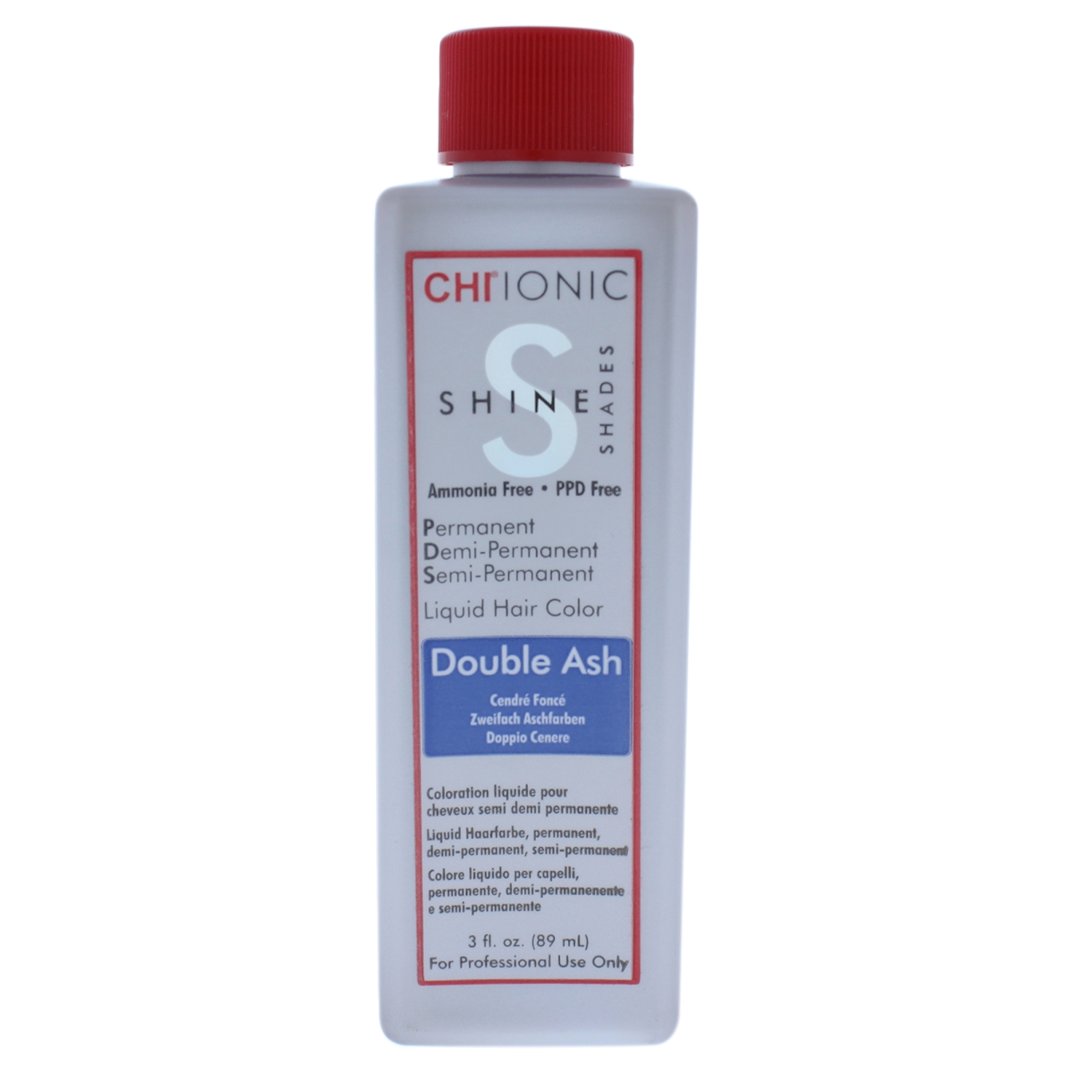 I0084060 Ionic Shine Shades Liquid Hair Color For Unisex - Double Ash - 3 Oz