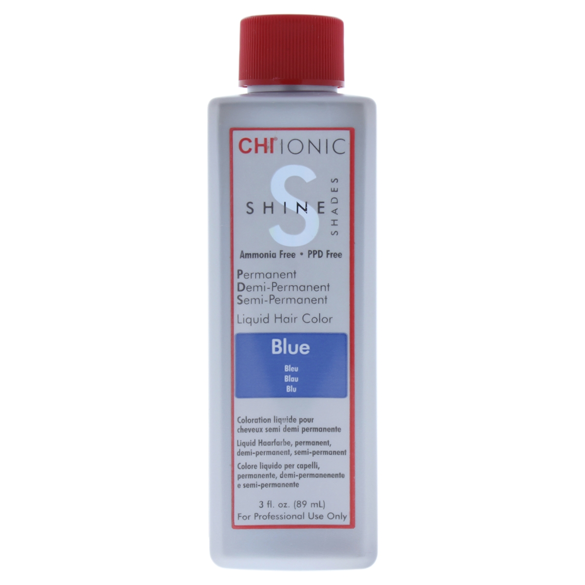 I0084058 Ionic Shine Shades Liquid Hair Color For Unisex - Blue - 3 Oz