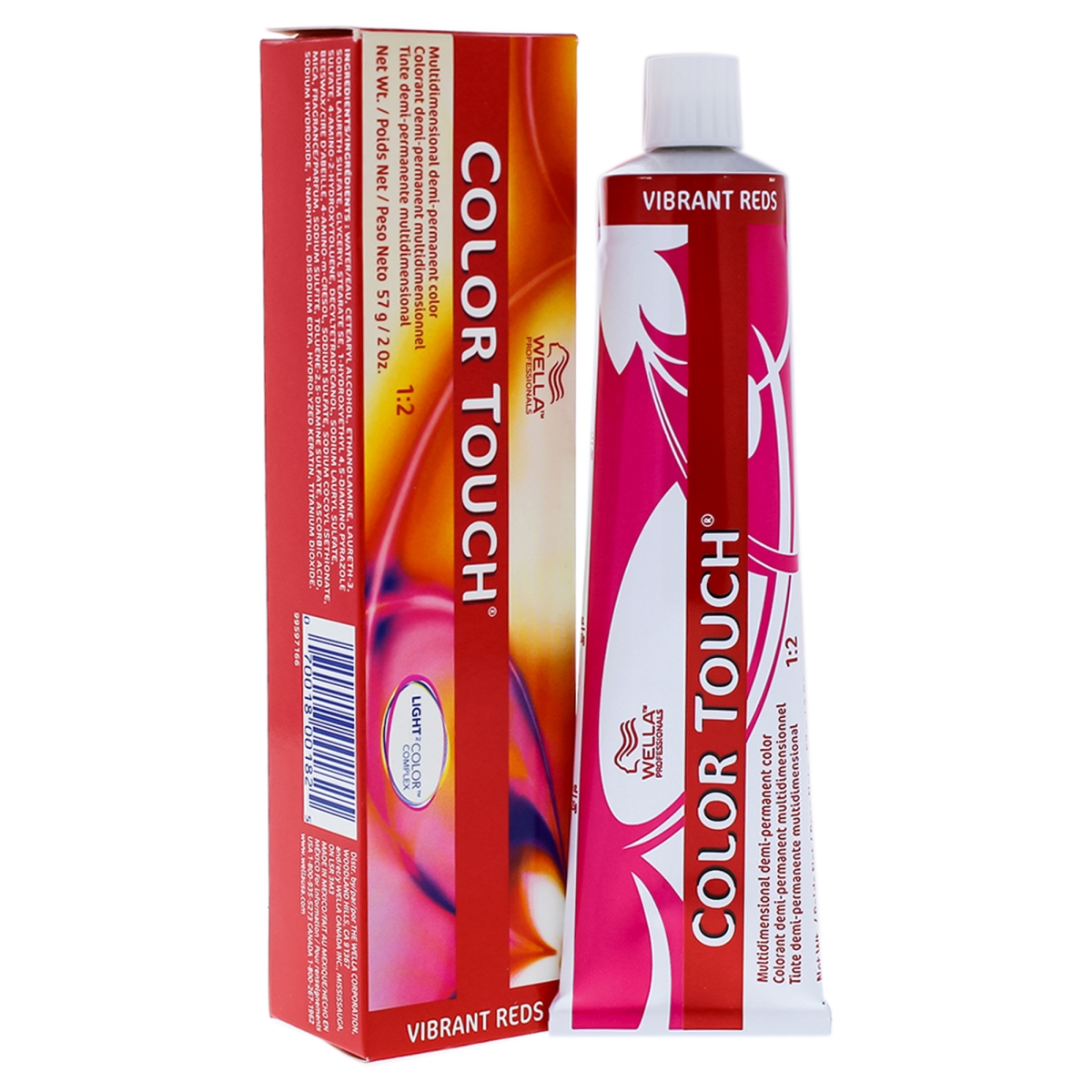 I0086479 Color Touch Demi & Permanent Hair Color For Unisex - 6 45 Dark Blonde, Red Red & Violet - 2 Oz