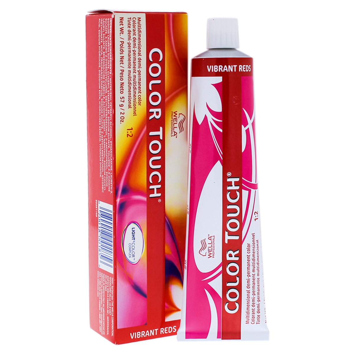 I0086475 Color Touch Demi & Permanent Hair Color For Unisex - 4 5 Medium Brown & Red & Violet - 2 Oz