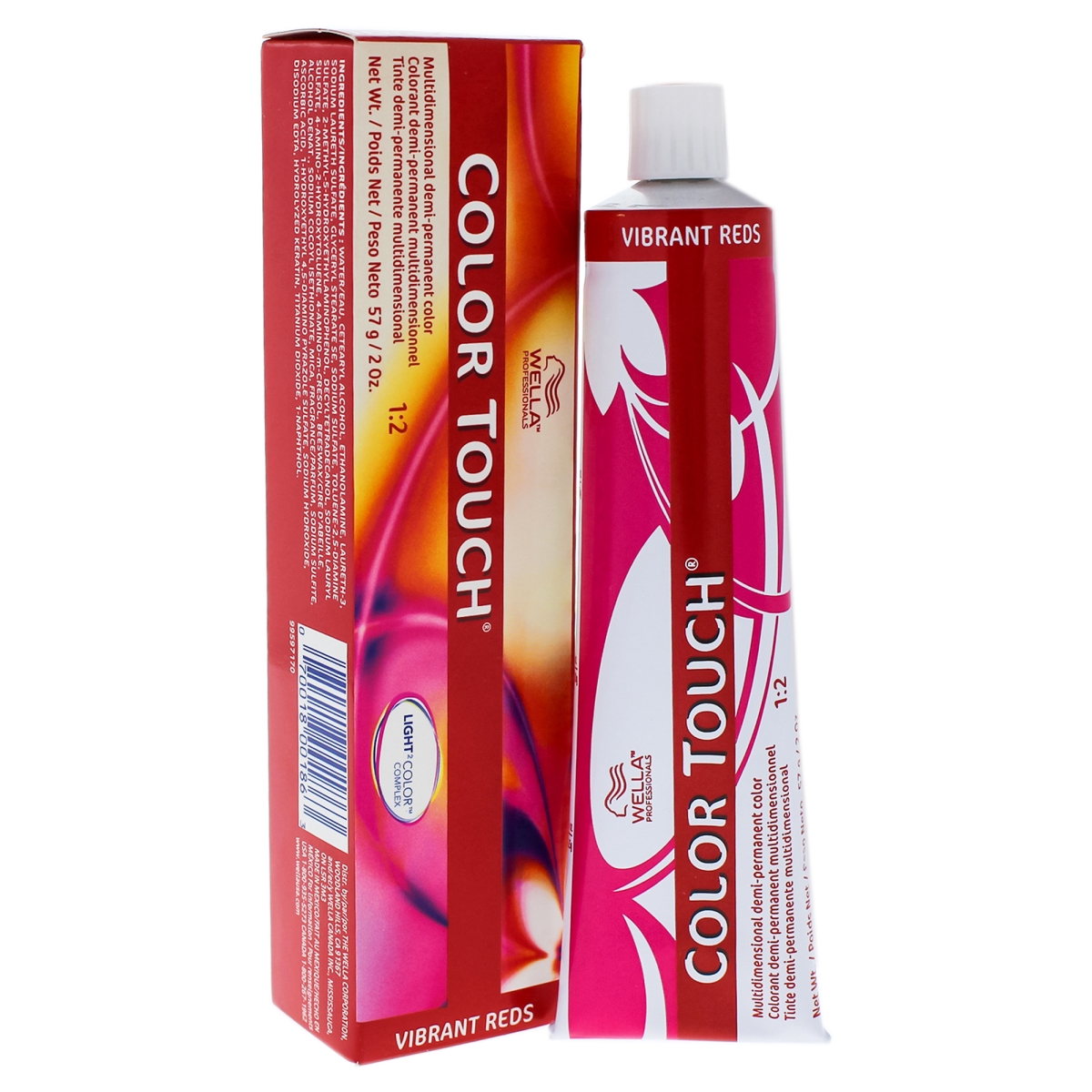 I0086478 Color Touch Demi & Permanent Hair Color For Unisex - 5 5 Light Brown & Red Violet - 2 Oz