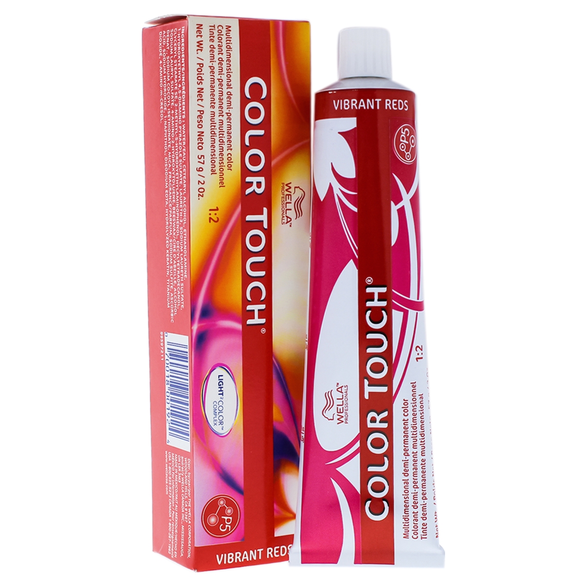 I0086970 Color Touch Demi & Permanent Hair Color For Unisex - 77 45 Medium Blonde, Intense Red Red & Violet - 2 Oz