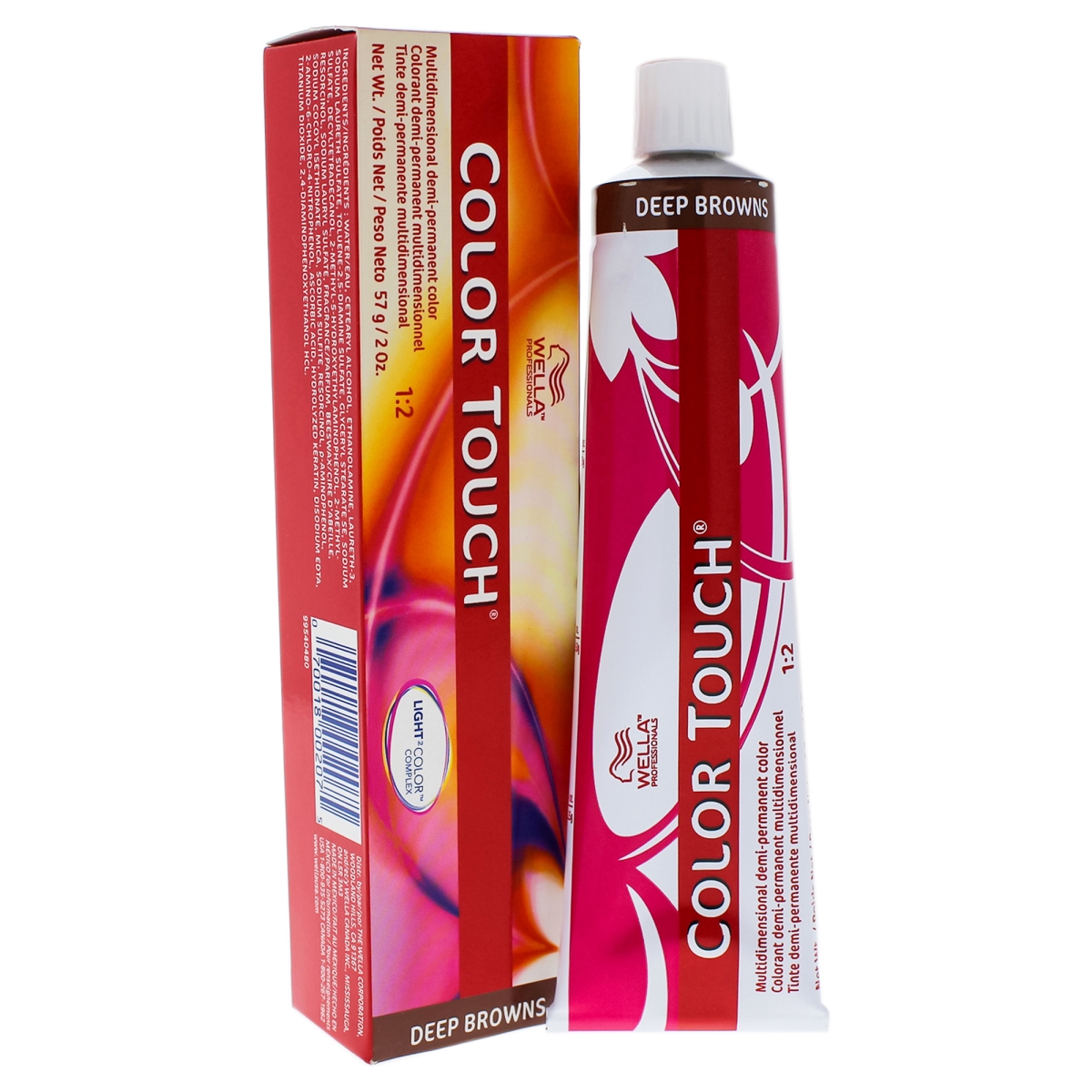 I0086956 Color Touch Demi & Permanent Hair Color For Unisex - 5 75 Light Brown & Brown Red & Violet - 2 Oz