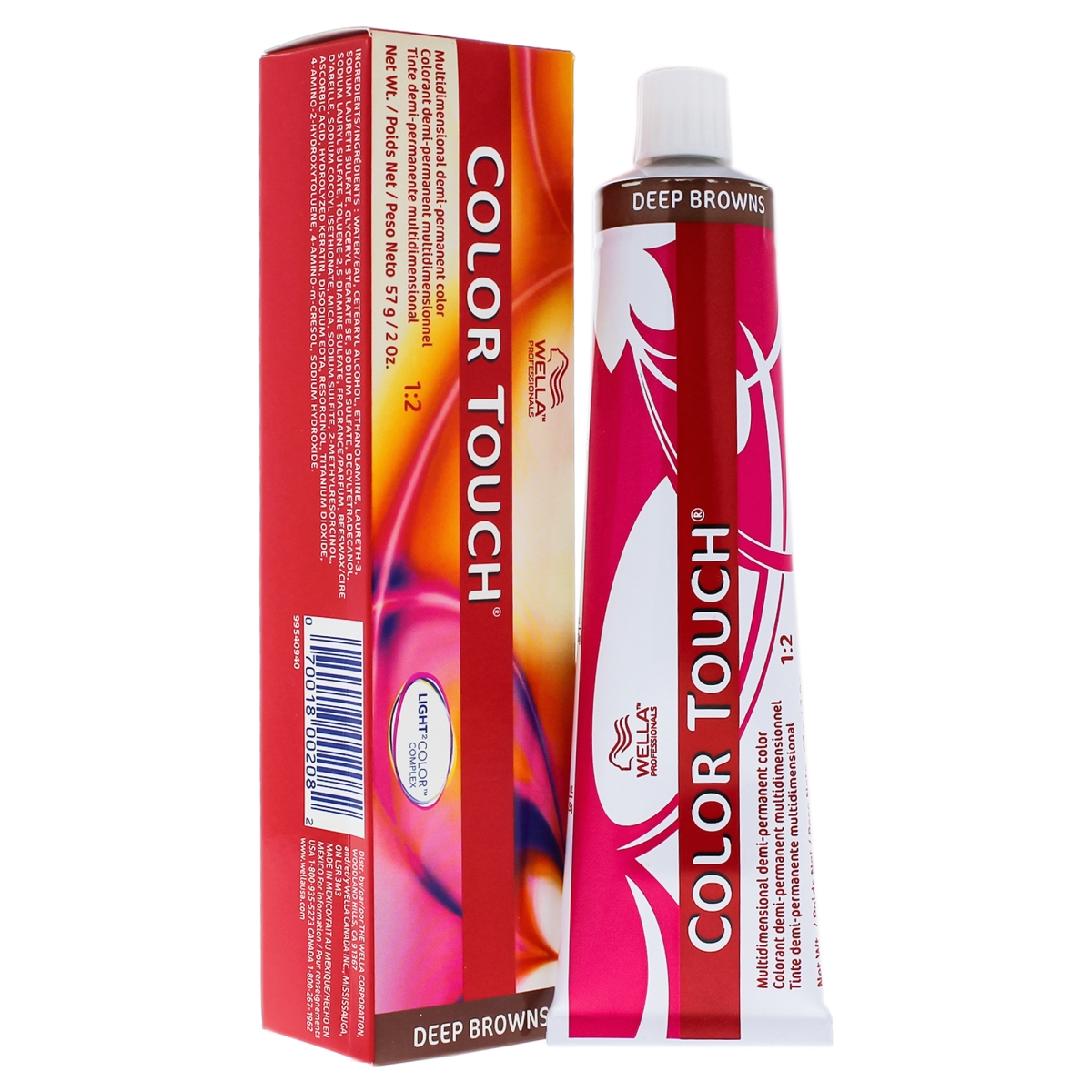 I0086484 Color Touch Demi & Permanent Hair Color For Unisex - 7 75 Medium Blonde & Brown Red & Violet - 2 Oz