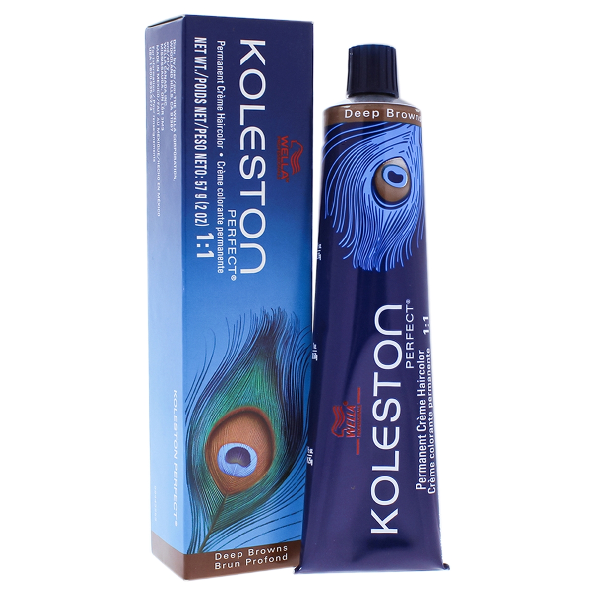 I0087093 Koleston Perfect Permanent Creme Hair Color For Unisex - 4 77 Medium Brown & Brown Intense - 2 Oz