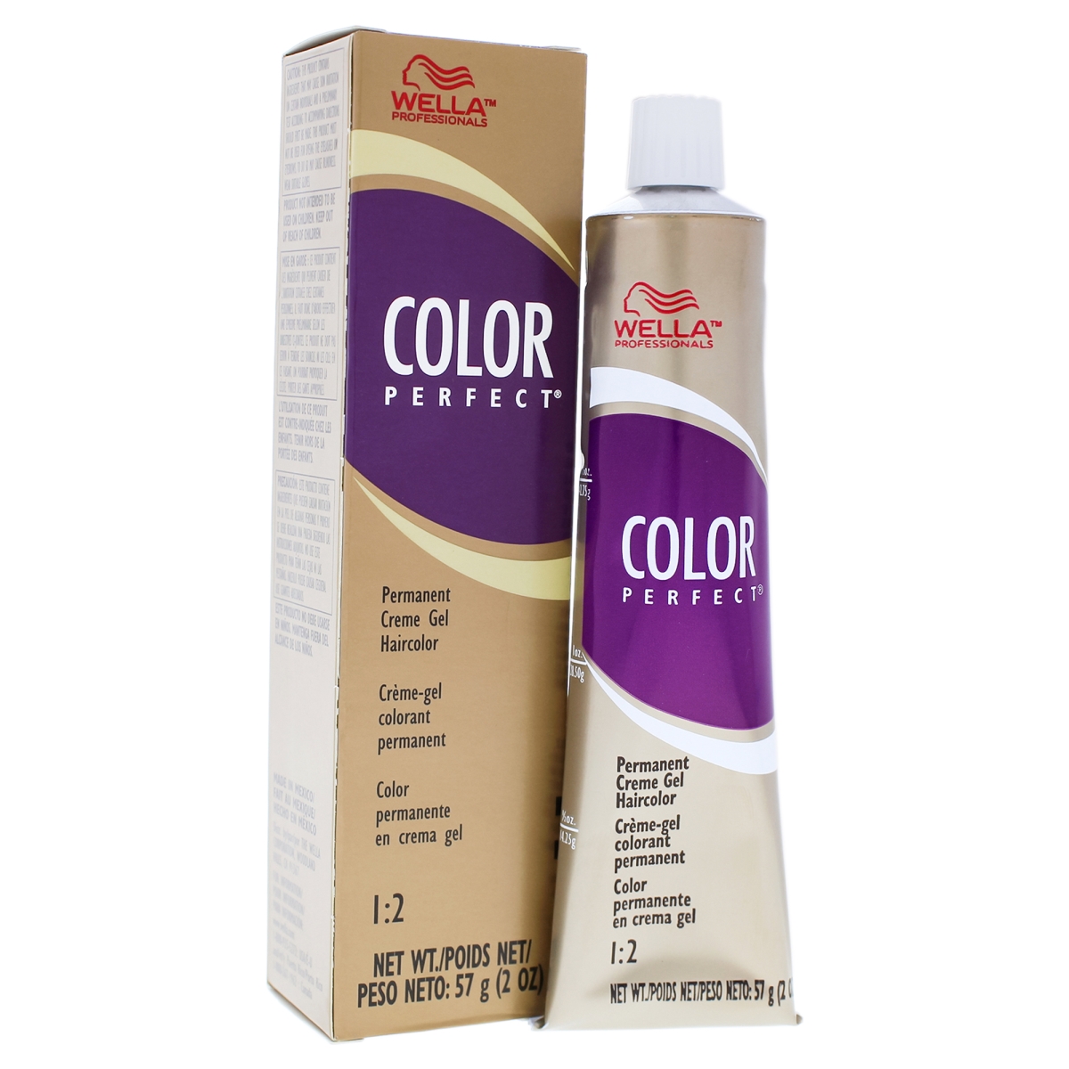I0086464 Color Perfect Permanent Creme Hair Color For Unisex - 3 46 Dark Red Violet Brown - 2 Oz