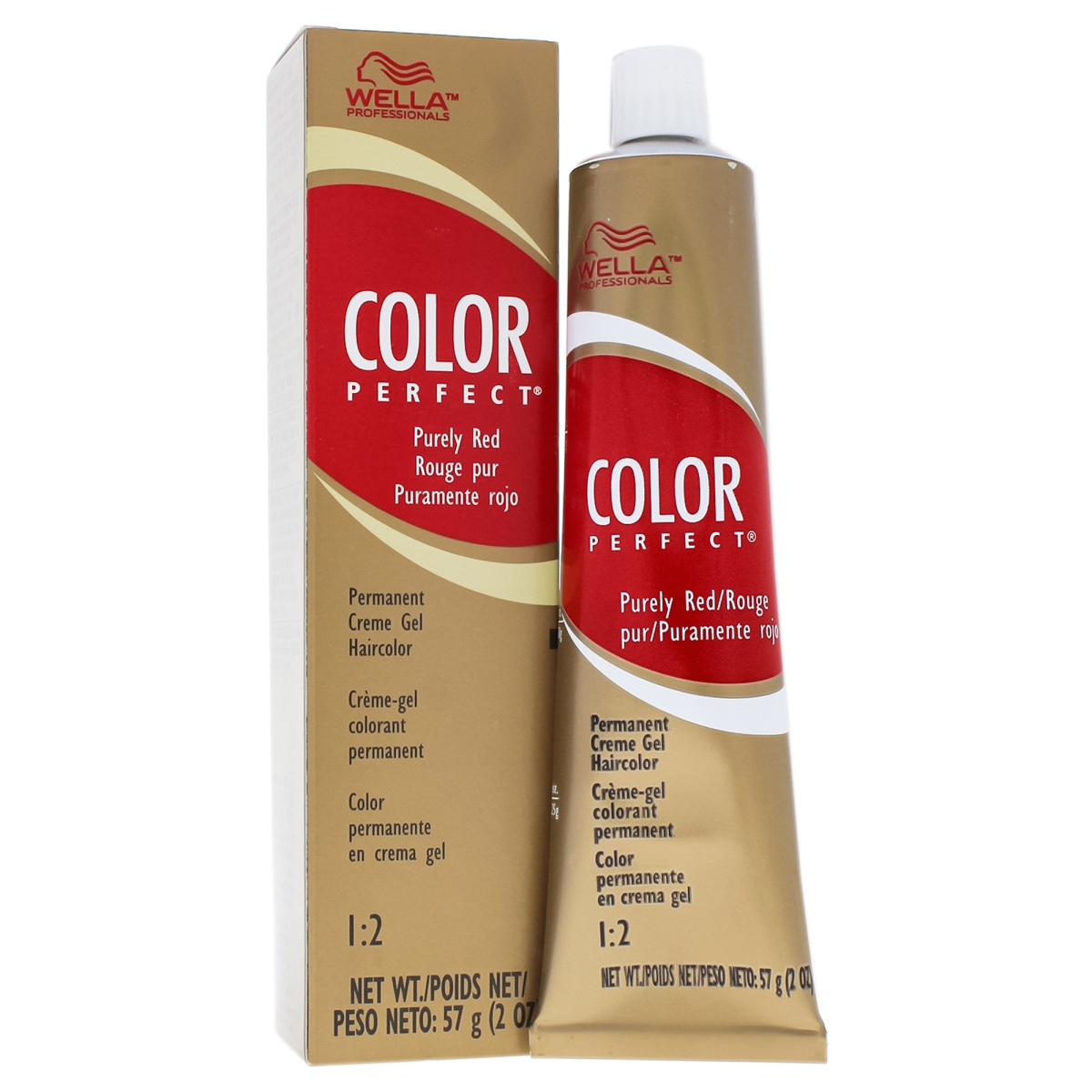 I0086465 Color Perfect Permanent Creme Gel Hair Color For Unisex - 5 Rr Level 5 Pure Red - 2 Oz