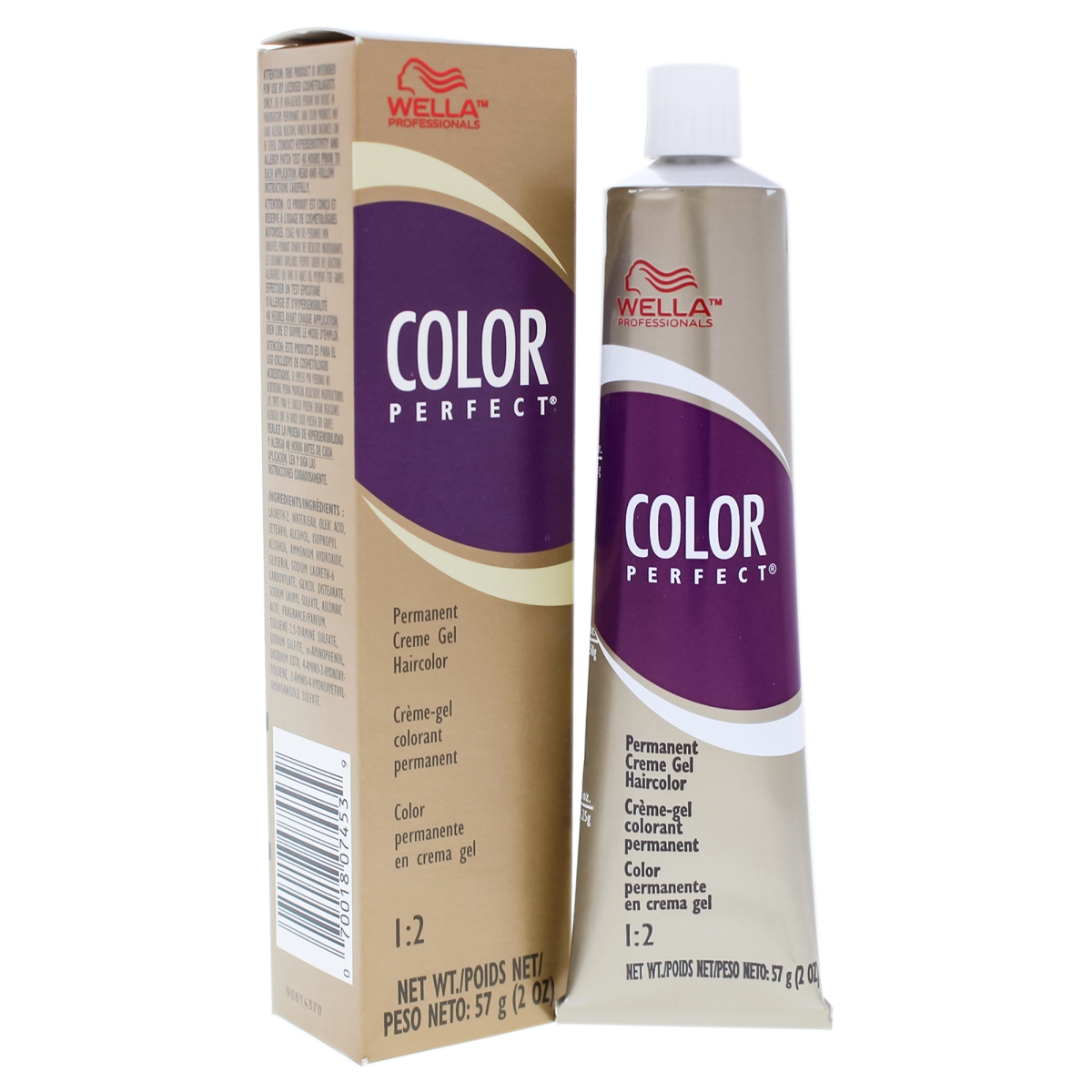 I0086470 Color Perfect Permanent Creme Gel Hair Color For Unisex - V Violet Modifier - 2 Oz