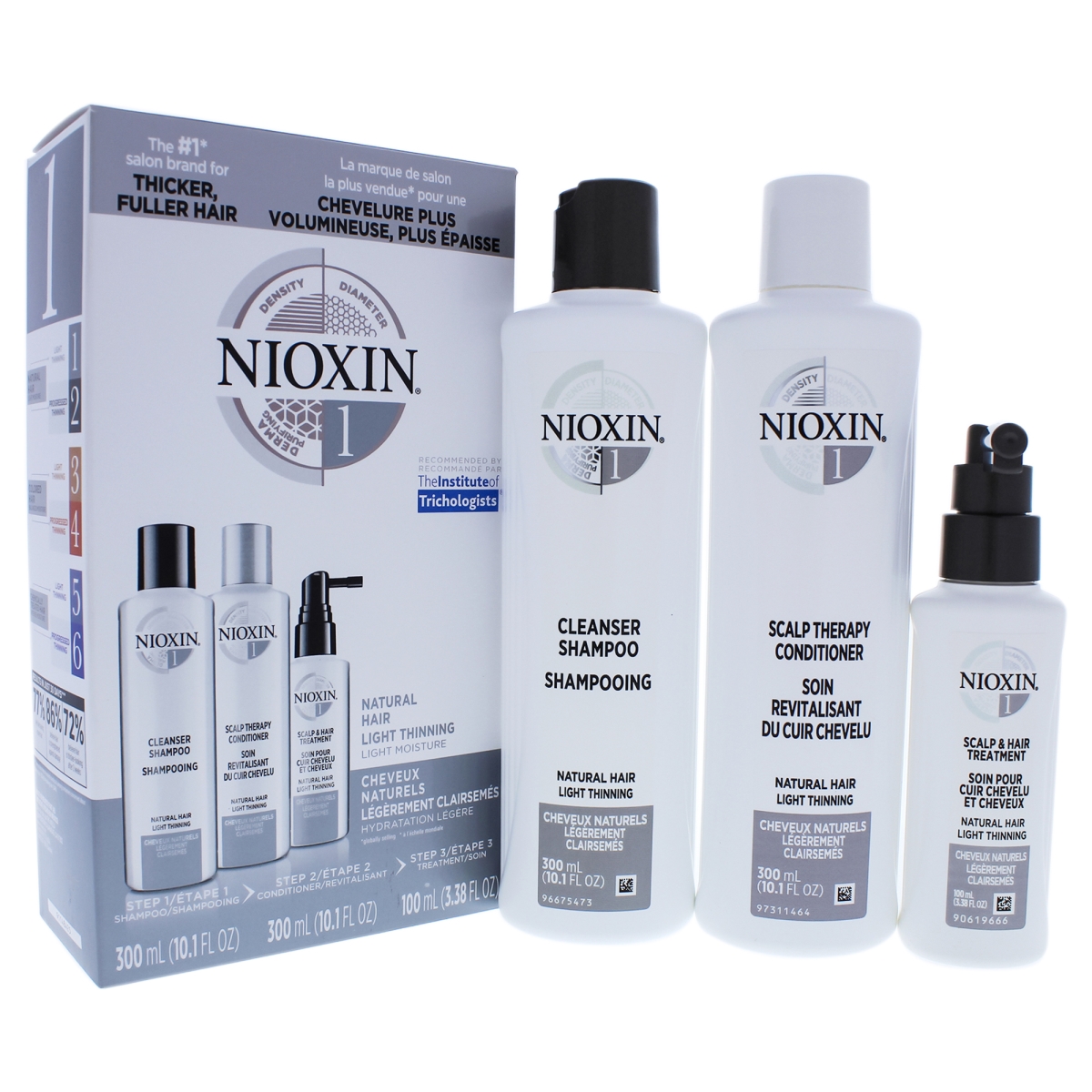 I0084096 System 1 Natural Hair Light Thinning Kit - 3 Piece