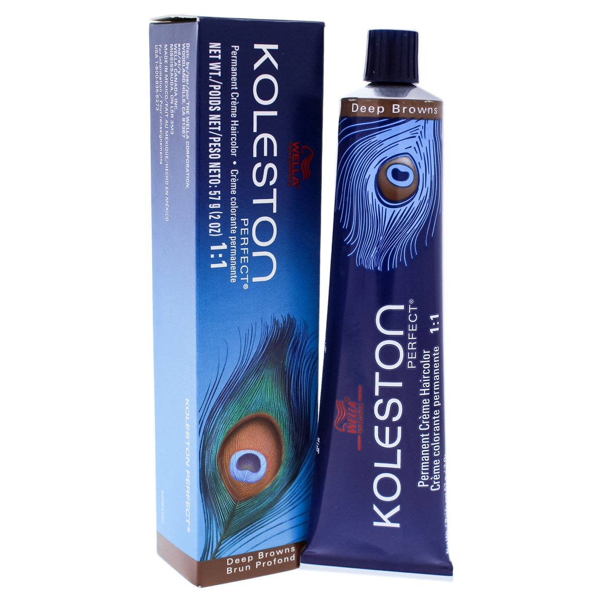 I0086523 Koleston Perfect Permanent Creme Hair Color For Unisex - 4 75 Medium Brown & Brown Red Violet - 2 Oz