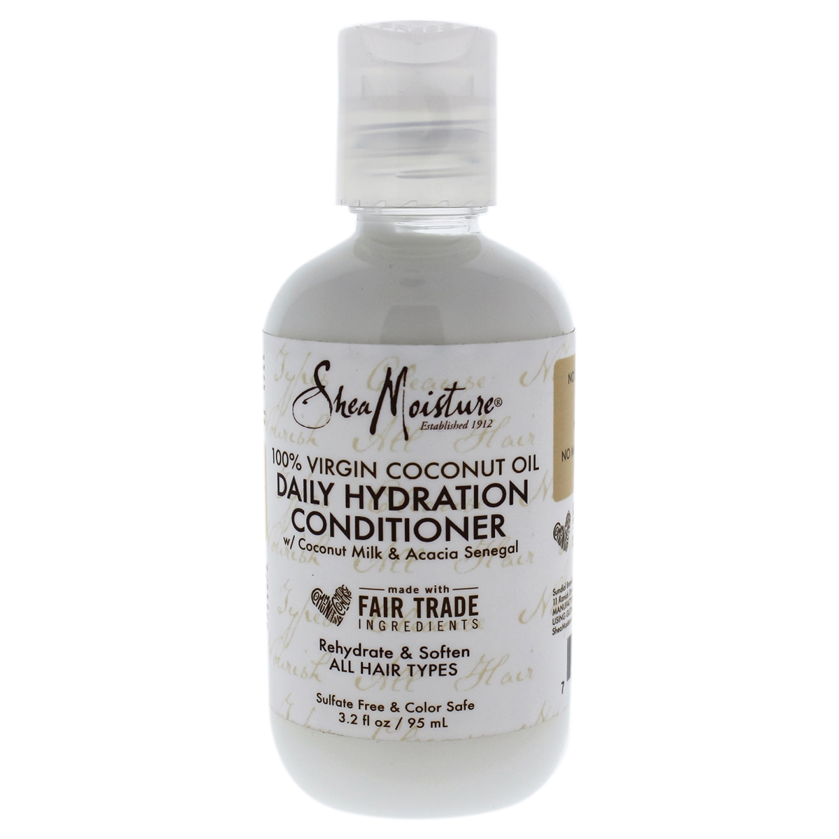 I0087747 100 Percent Virgin Coconut Oil Daily Hydration Conditioner For Unisex - 3.2 Oz