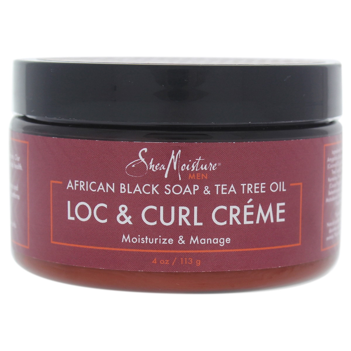 I0087786 African Black Soap & Tea Tree Oil Loc & Curl Cream For Men - 4 Oz