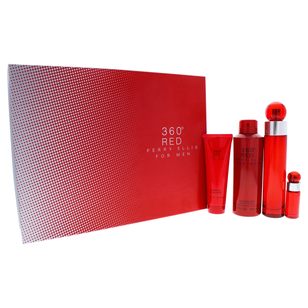I0086845 4 Piece 360 Red Gift Set For Men