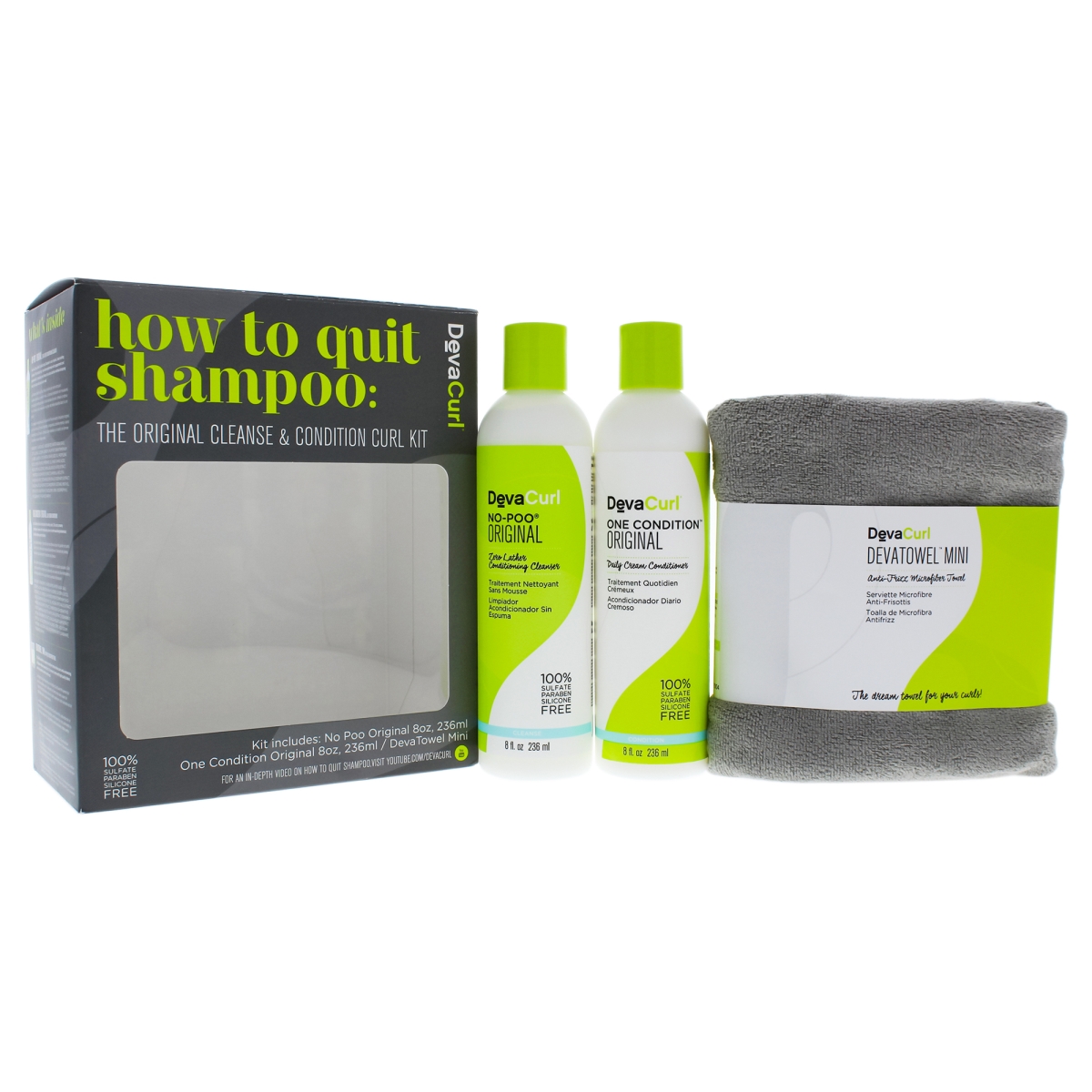 Devacurl U-hc-13248 3 Piece How To Quit Shampoo Kit For Unisex