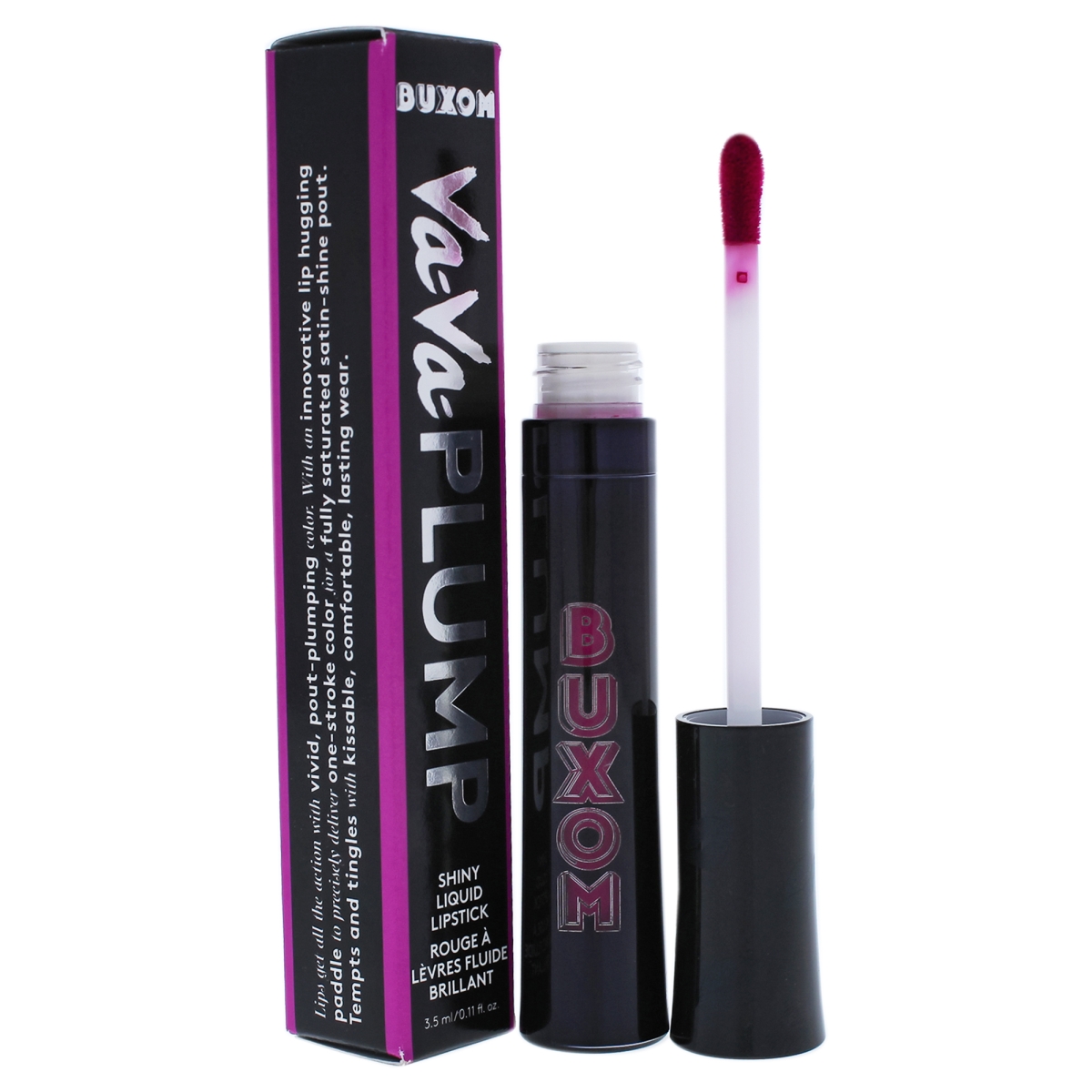I0086666 0.11 Oz Va-va Plump Shiny Liquid Lipstick For Womens - Pin Up Plum