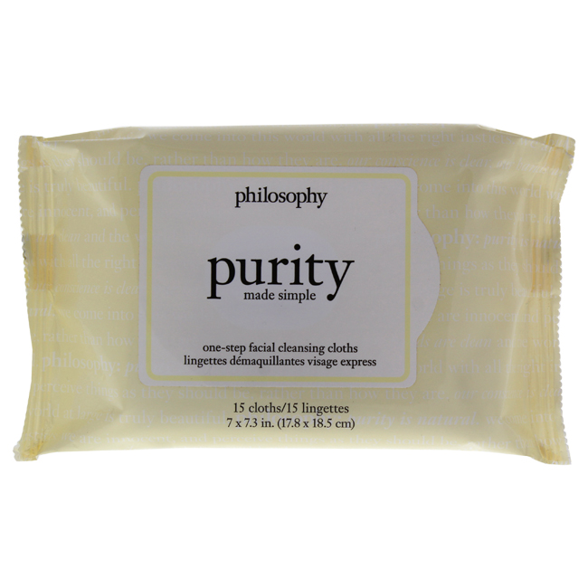 U-sc-5314 Purity Made Simple One Step Facial Cleansing Cloths Wipes By For Unisex - 15 Piece