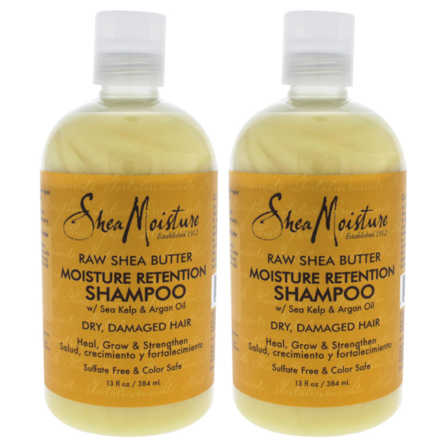 K0000017 Raw Shea Butter Moisture Retention Shampoo By For Unisex - 13 Oz - Pack Of 2
