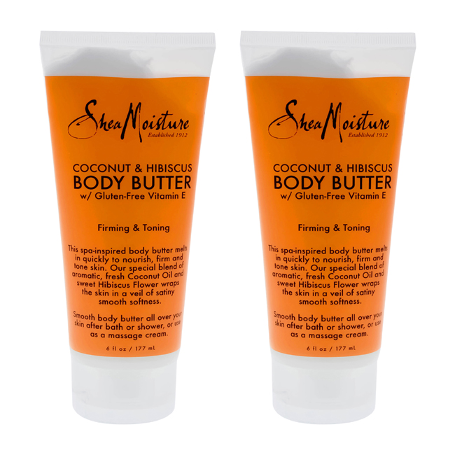 K0000034 6 Oz Coconut & Hibiscus Body Butter Firming & Toning By For Unisex - Pack Of 2