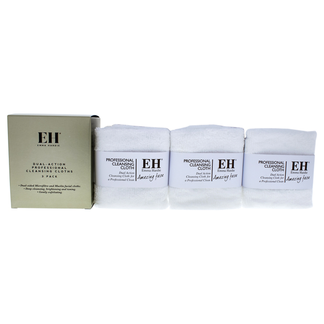 Emma Hardie I0089278 Dual Action Cleansing Cloth by Emma Hardie for Women - 3 Piece Emma Hardie I0089278 Dual Action Cleansing Cloth by Emma Hardie for Women - 3 Piece