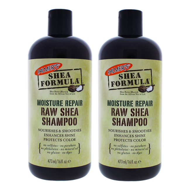 K0000389 16 Oz Shea Formula Moisture Repair Raw Shea Shampoo By For Unisex - Pack Of 2