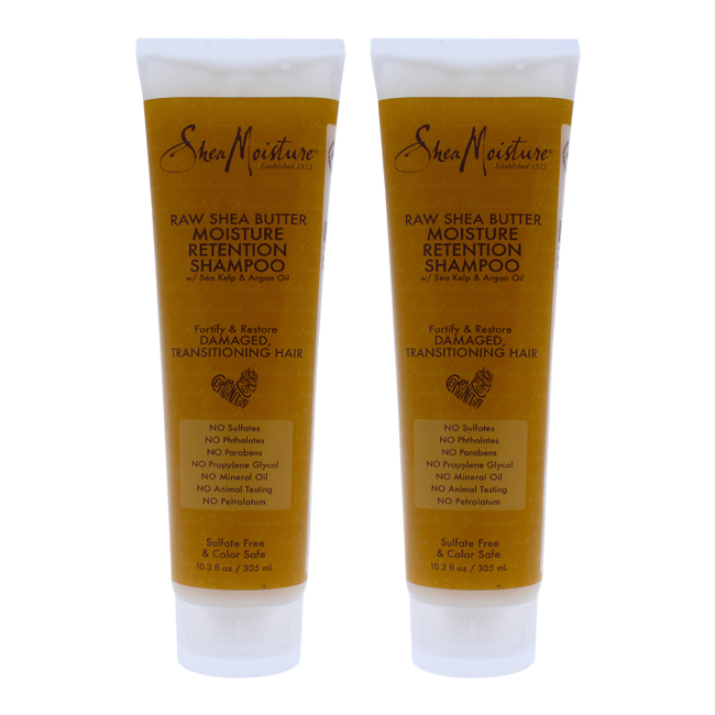 K0000220 10.3 Oz Raw Shea Butter Moisture Retention Shampoo By For Unisex - Pack Of 2